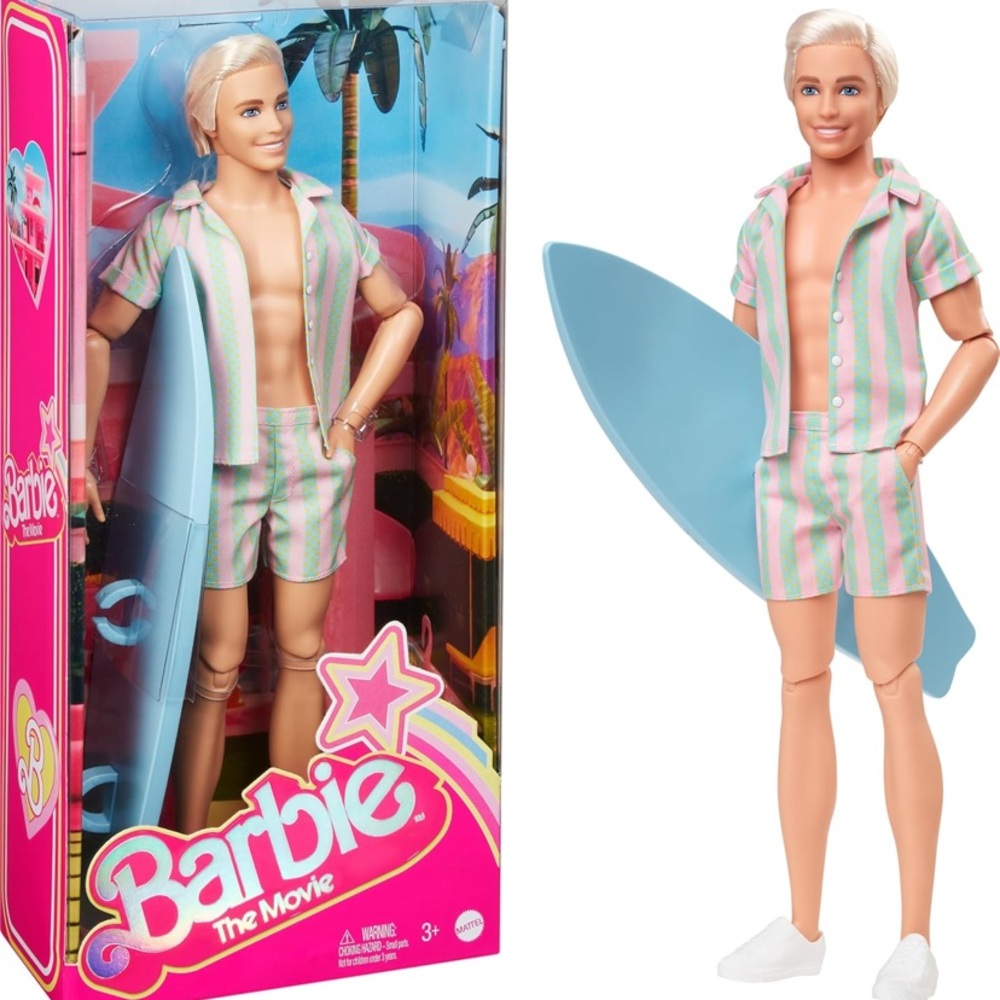 Barbie The Movie Collectible Ken Doll - Surf n’ Stripped Outfit